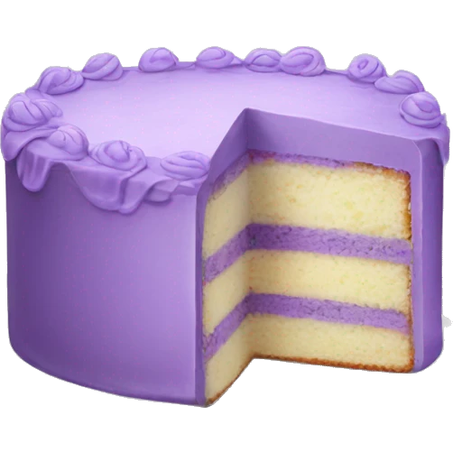 Lavender cake emoji