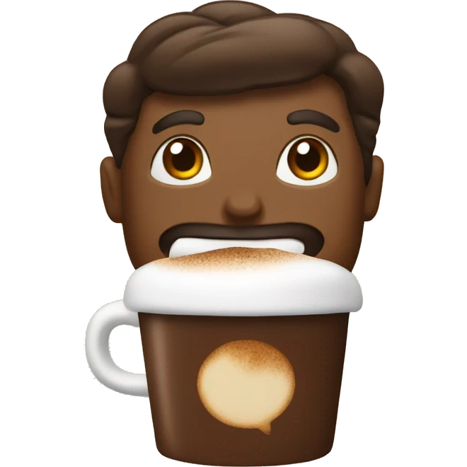 Coffe mashmalow emoji