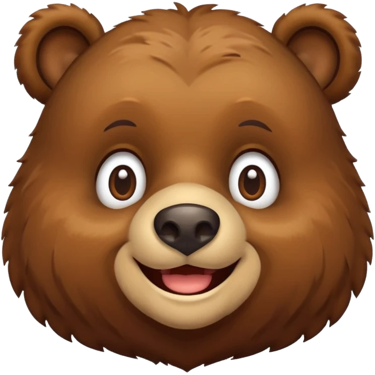 Bear smiling emoji