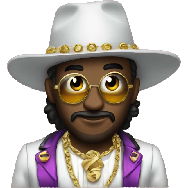 the letter "Z" dressed as a pimp emoji