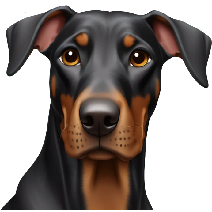 DOBERMAN A coté d'une porsche 911 emoji
