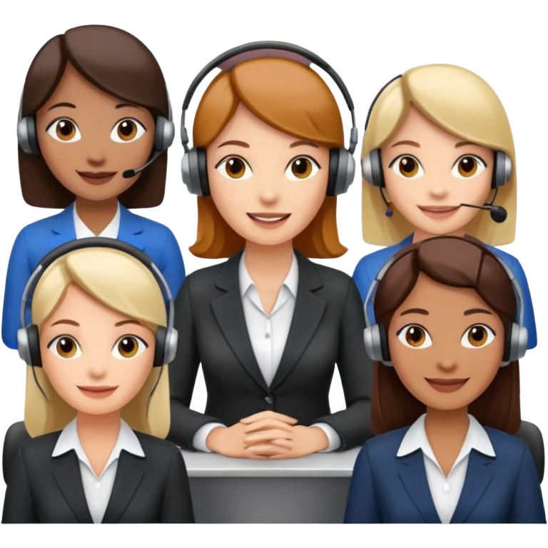 Boss women in a call emoji