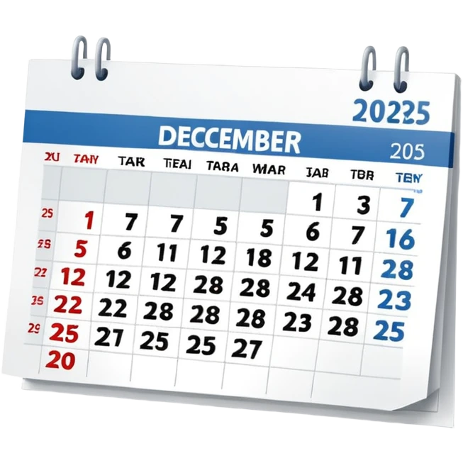 календарь с датой 23 декабря 2025
 emoji