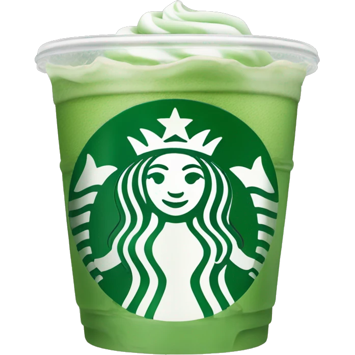 Iced matcha Starbucks drink  emoji