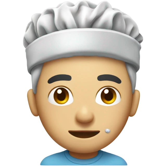 Scrubbing head emoji