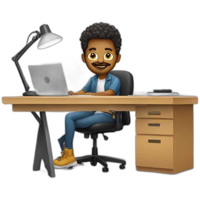 graphic-designer-at-desk emoji