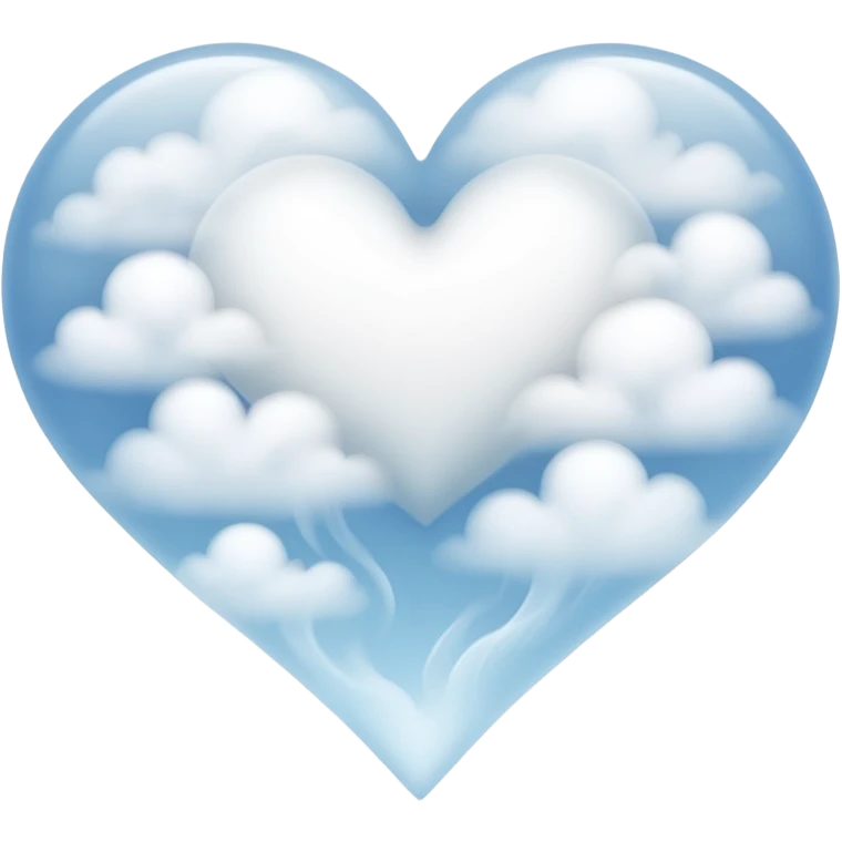 heart shaped fog emoji