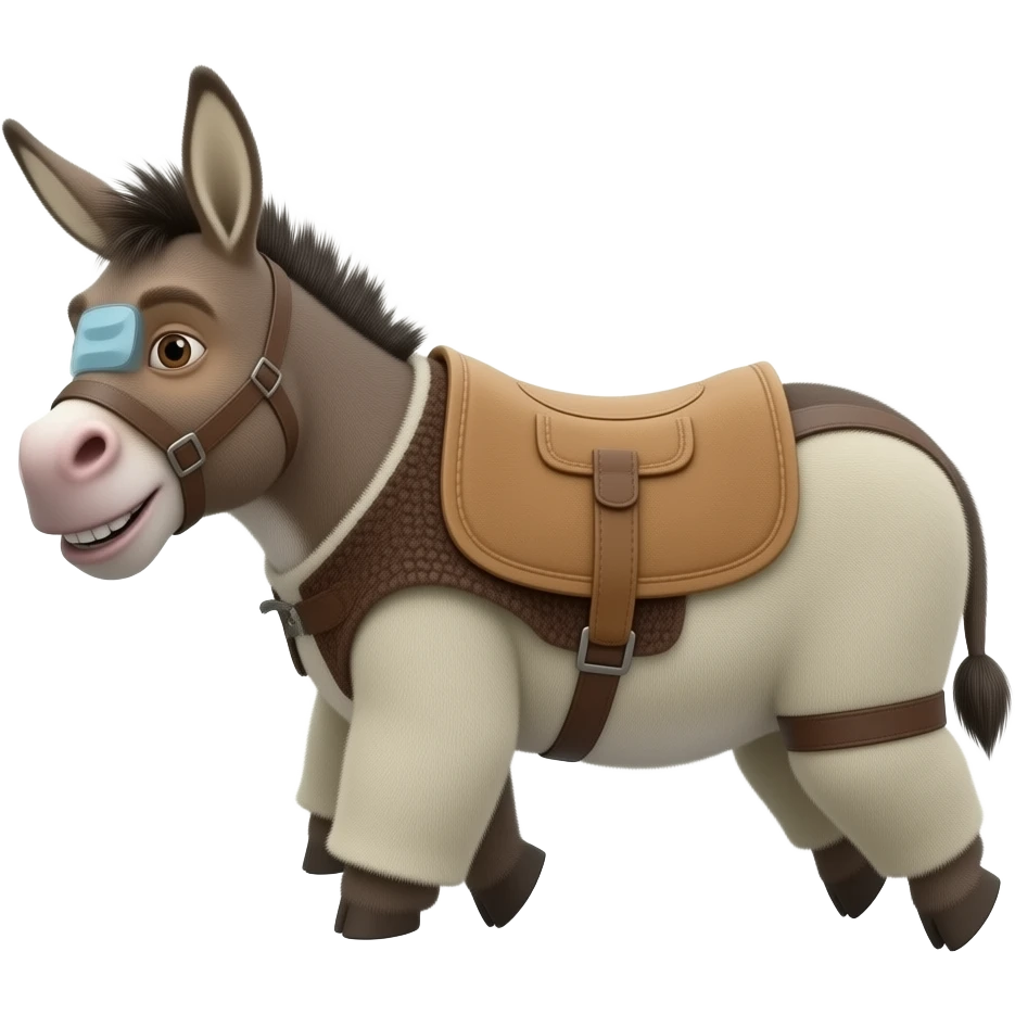 donkey from Shrek as an Among Us character emoji