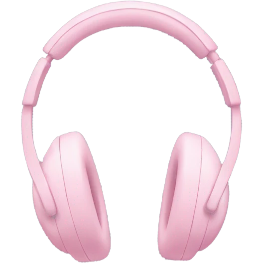 pastel pink headphone emoji