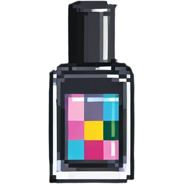 Nail polish bottle pink emoji