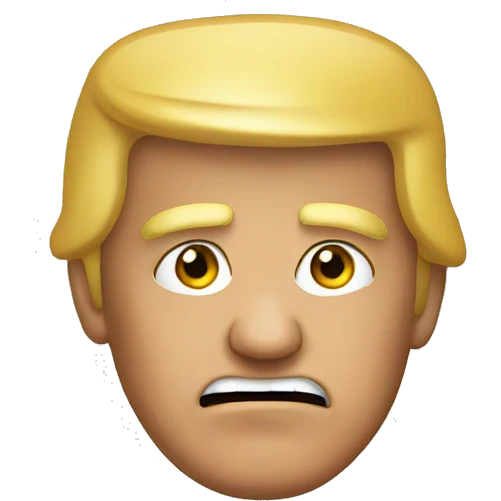 Trump face emoji