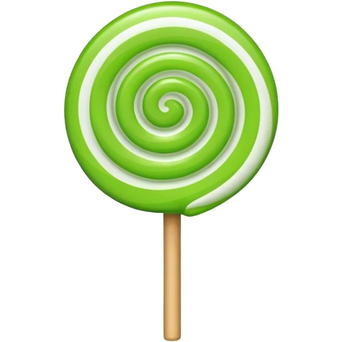 a lollipop, apple emoji style emoji