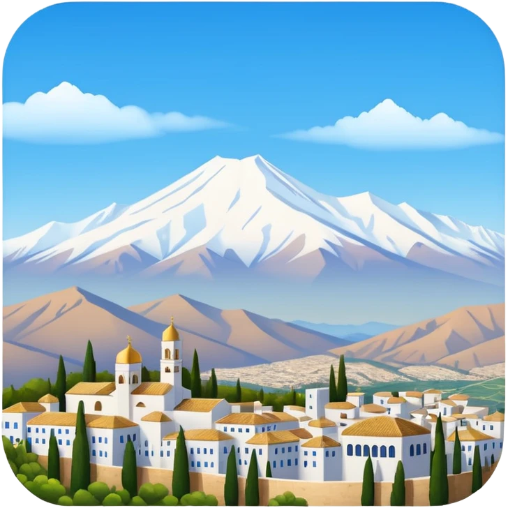 Granada con sierra nevada emoji