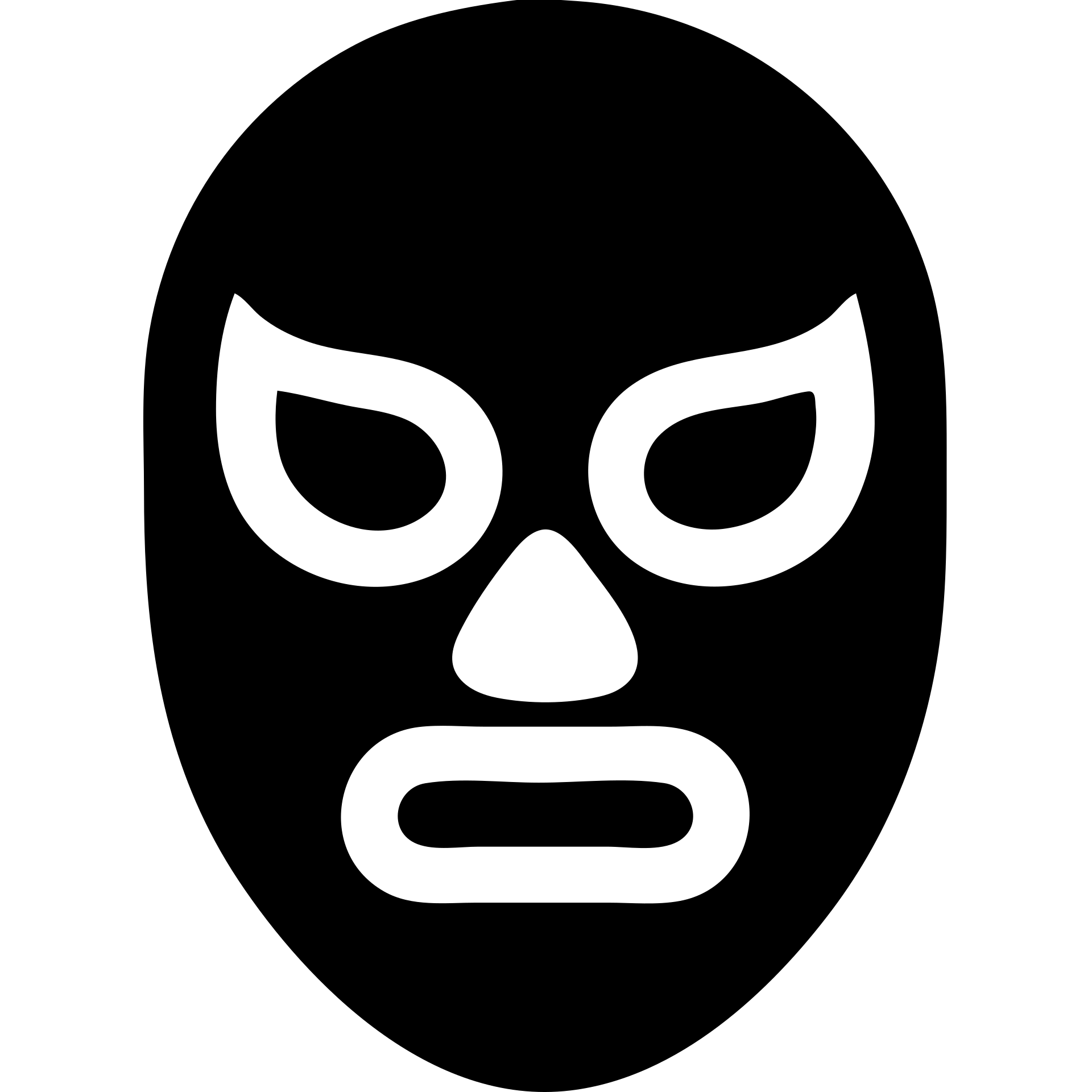 solid filled luchador mask icon emoji
