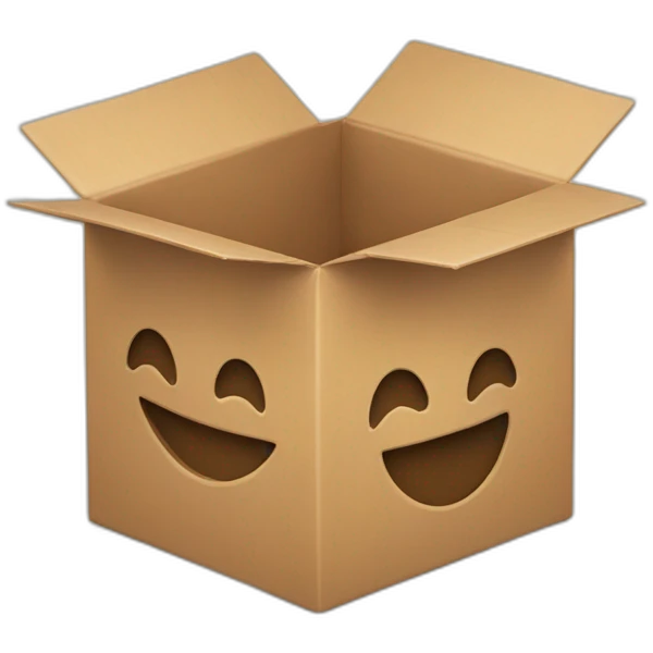 box with smile emoji