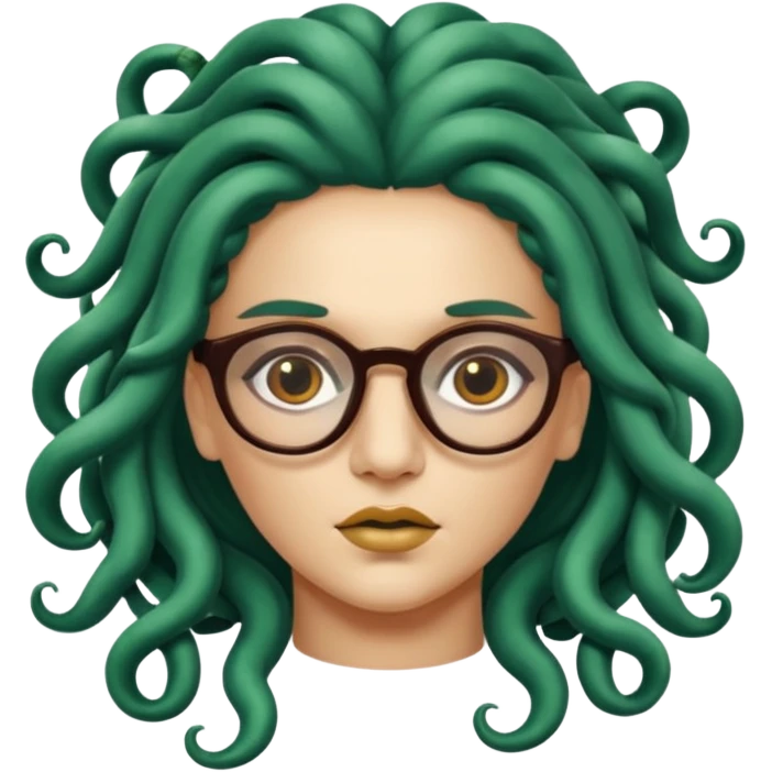 Medusa Versace with glasses  emoji