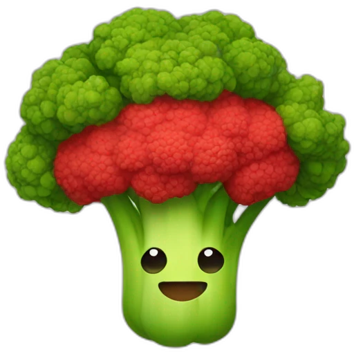 Red brocoli emoji