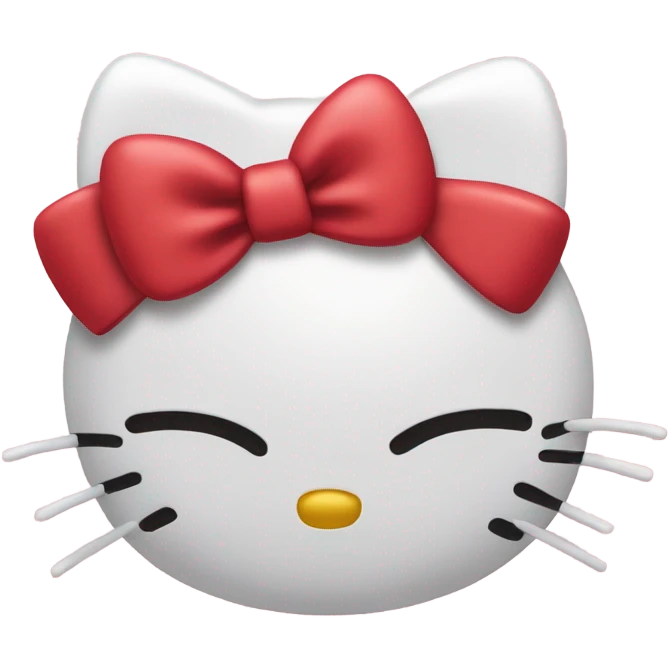 Hello-kitty hello-kitty mad red bow emoji