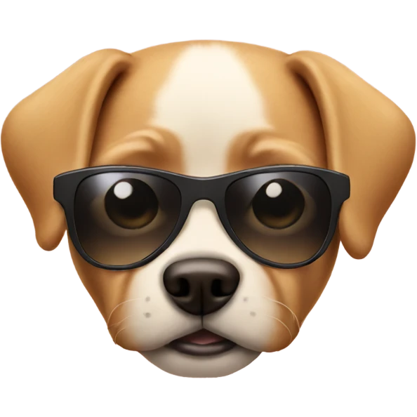 Dog with sunglasses  emoji