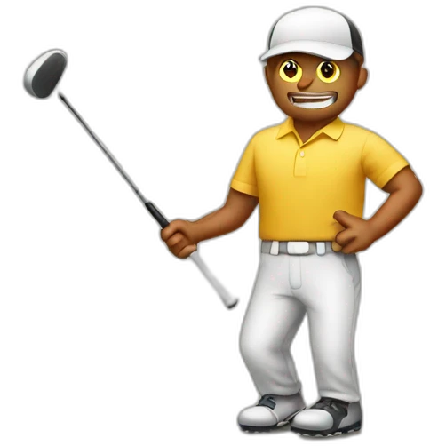 Bad golfer emoji