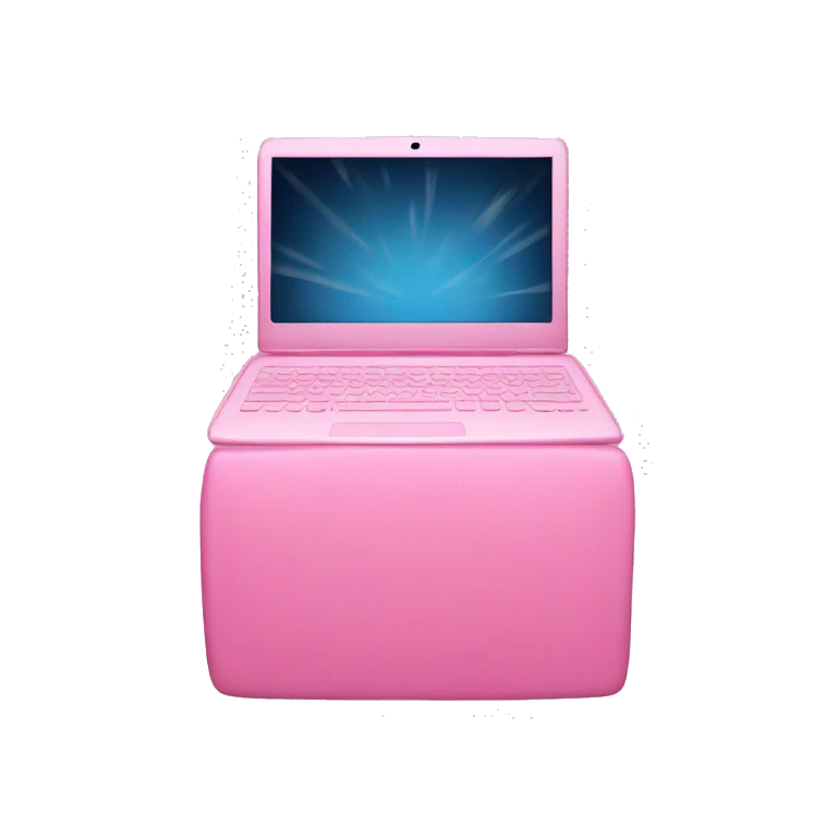 Pink laptop  emoji