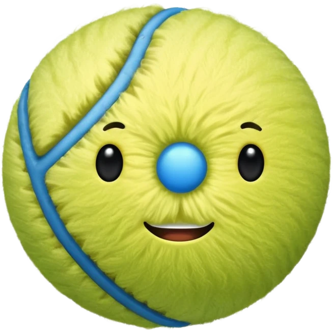 blue tennis ball emoji