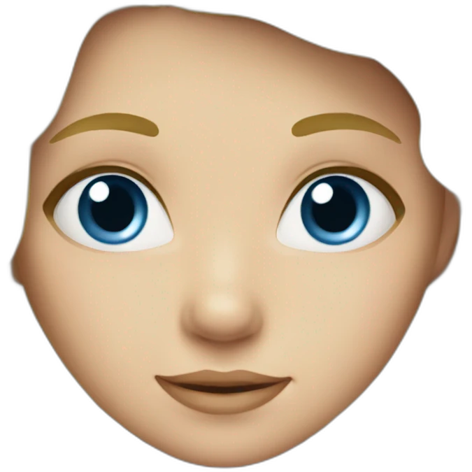 Blond girl with blue eyes emoji