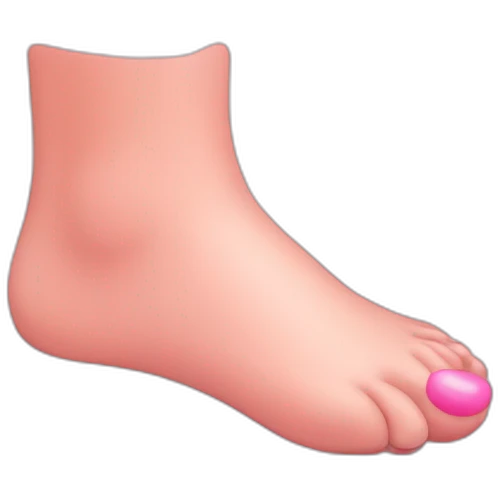 pink feet emoji