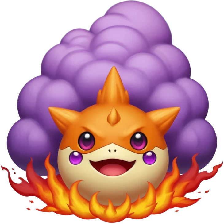 Pignite-Victini-Koffing-fusion (full body) emoji