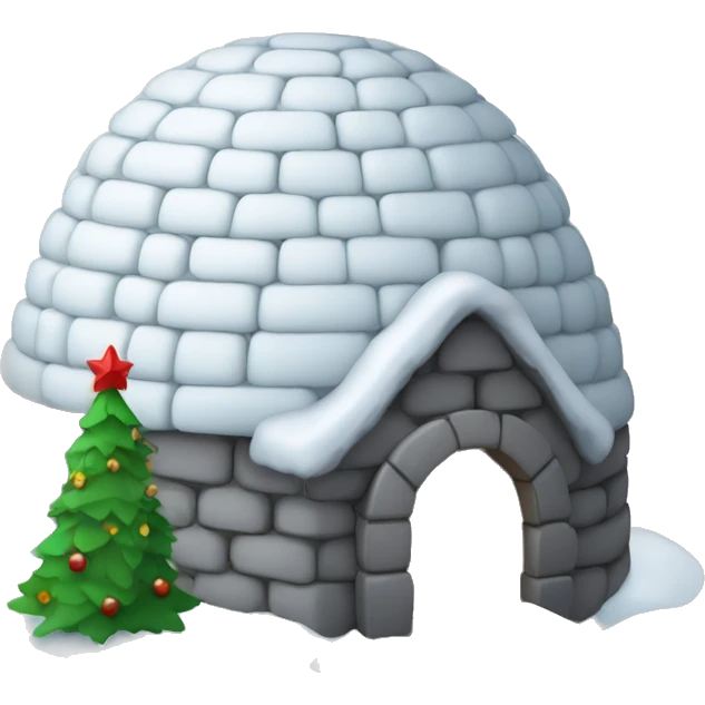 Christmas igloo emoji