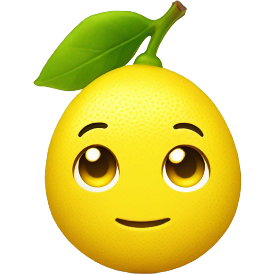 happy lemon emoji