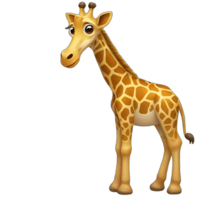 Girafe sur éléphan emoji