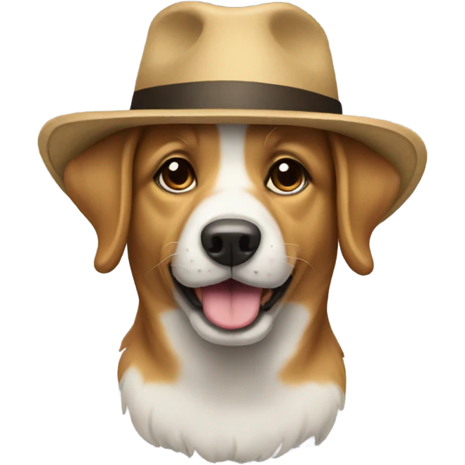 dog with hat  emoji