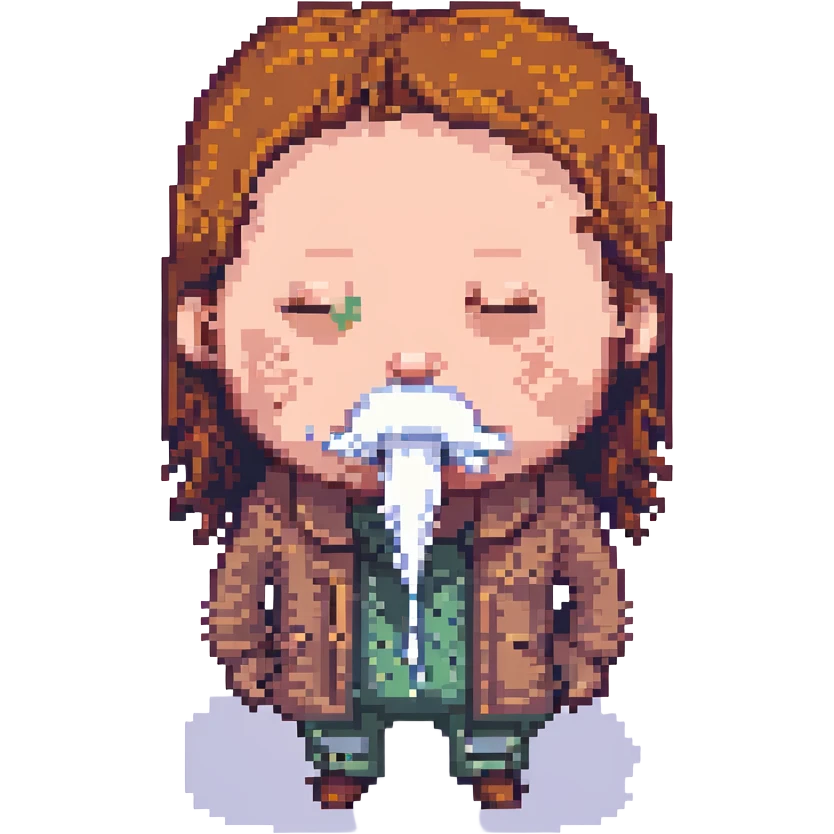 person with a runny nose emoji
