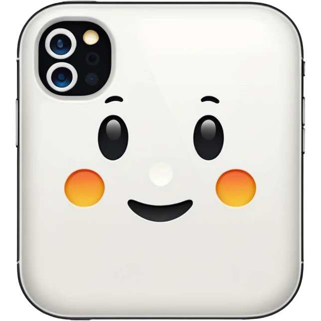 white iPhone 14 pro emoji