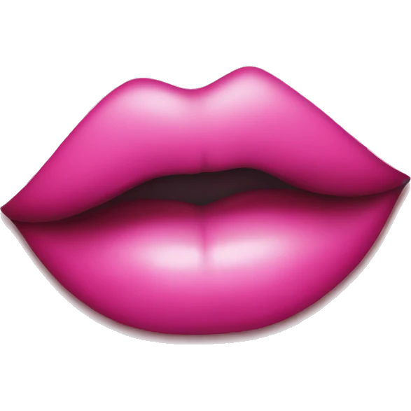 Pink lip print emoji