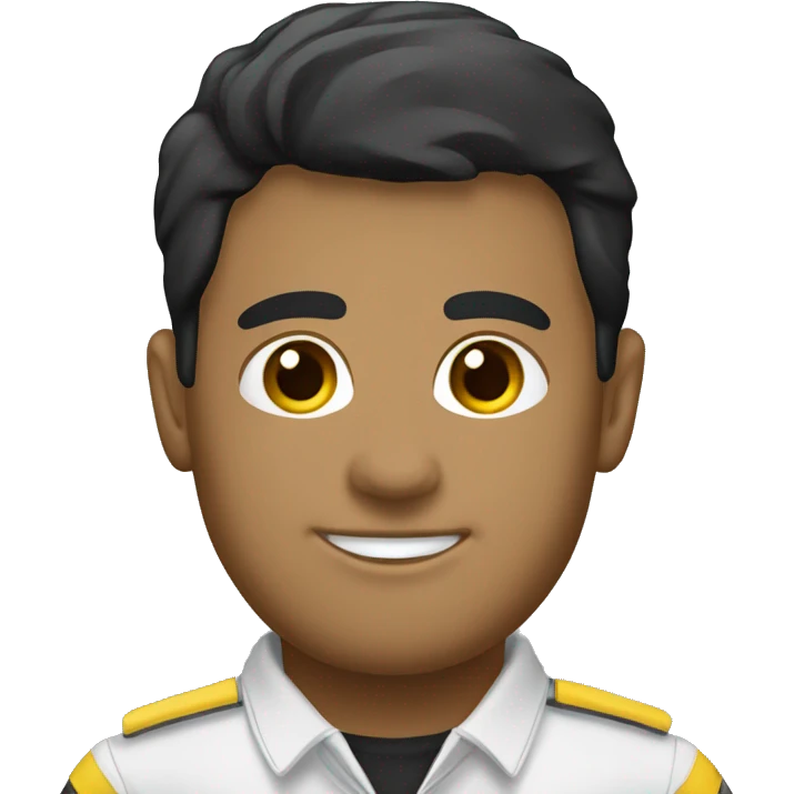fonoaudióloga pelo claro uniforme negro emoji