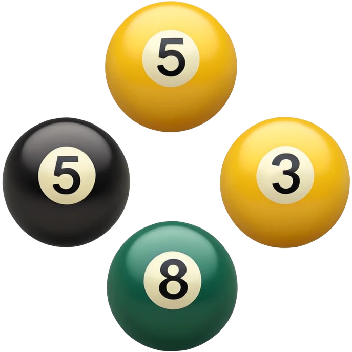 5 numbered billiard ball  emoji