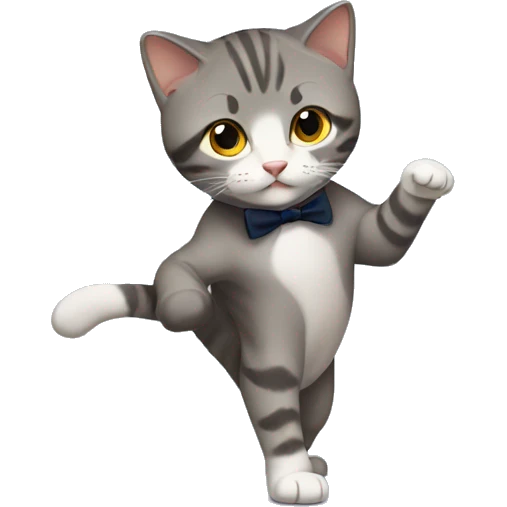 British short hair dancing  emoji