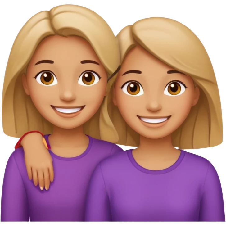girls walking together emoji