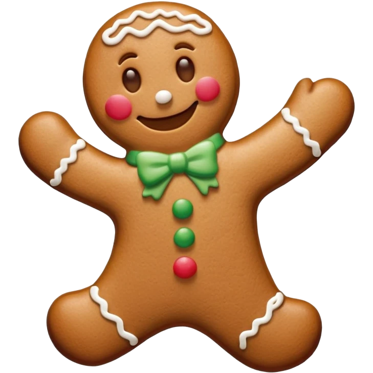 gingerbread man emoji