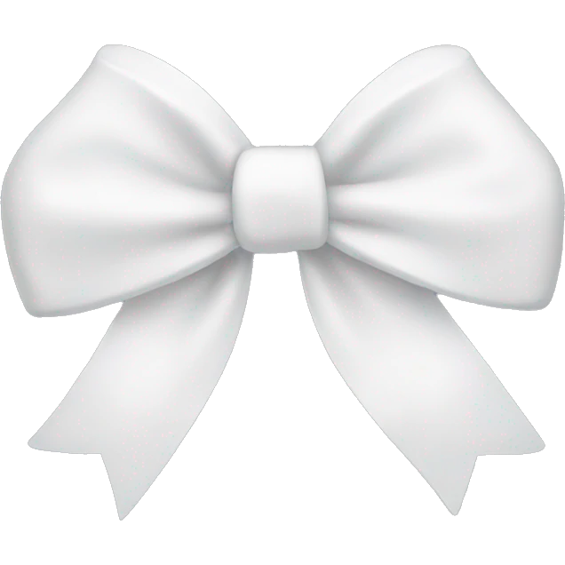 White bow emoji