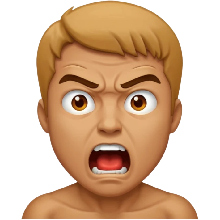 can u open his mouth in anger so it can look more dangerous emoji