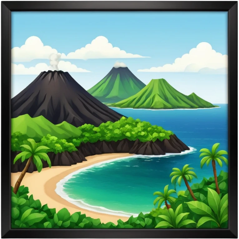 Forme de la terre de la Guadeloupe emoji