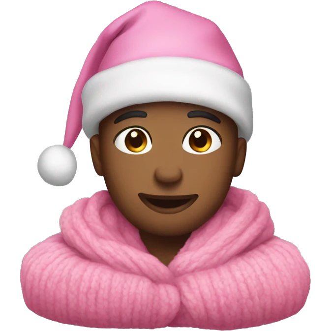 Pink cozy christmas  emoji