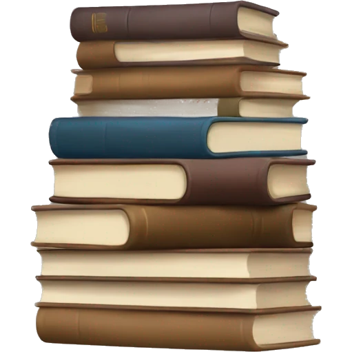 neutral stack of books emoji