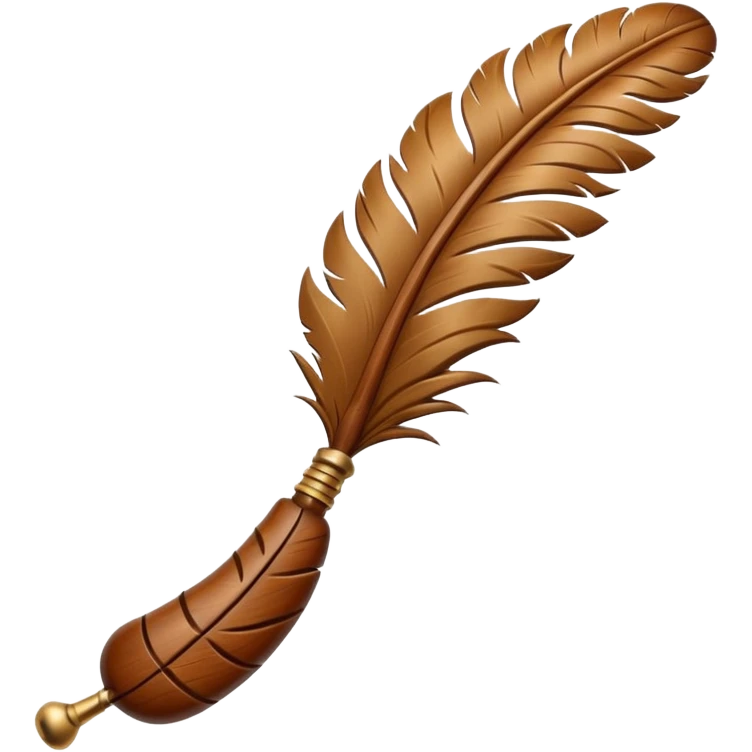 Feather shaped instrument emoji