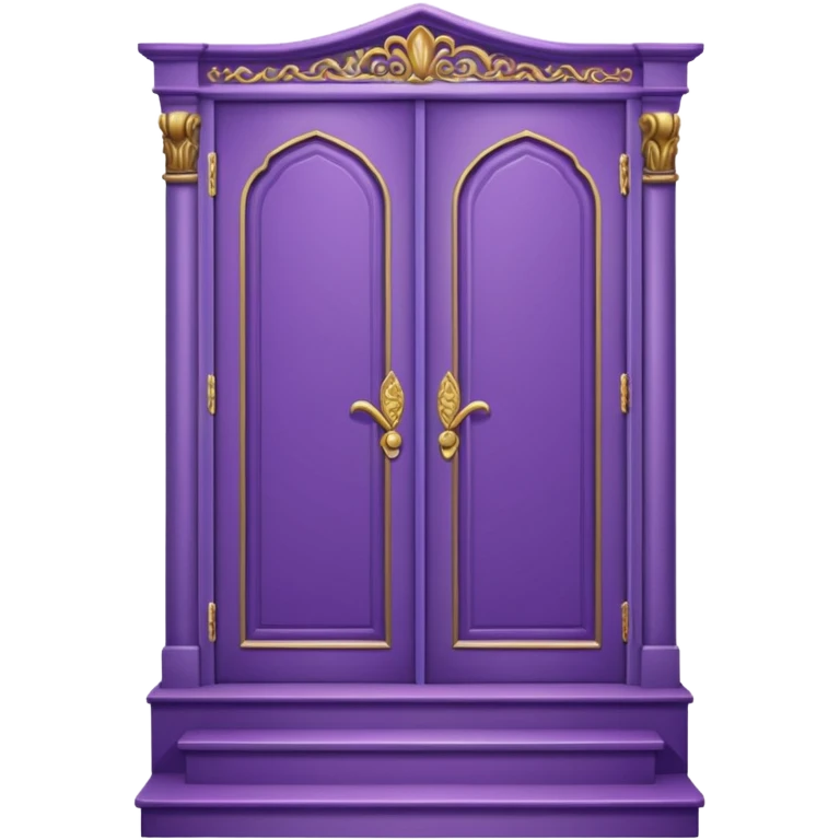 42-foot purple steps in floor map way to wardrobe closet emoji
