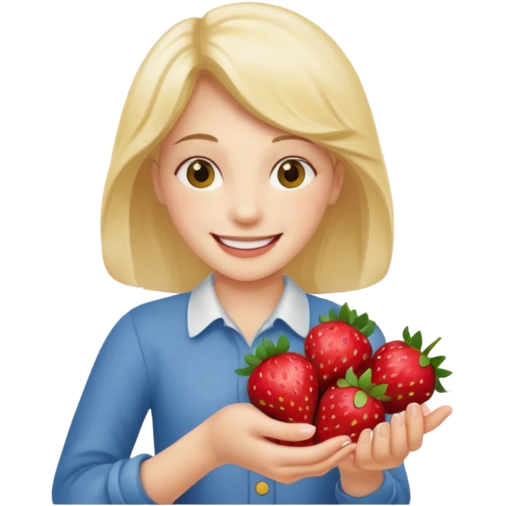 strawberries hold mick emoji