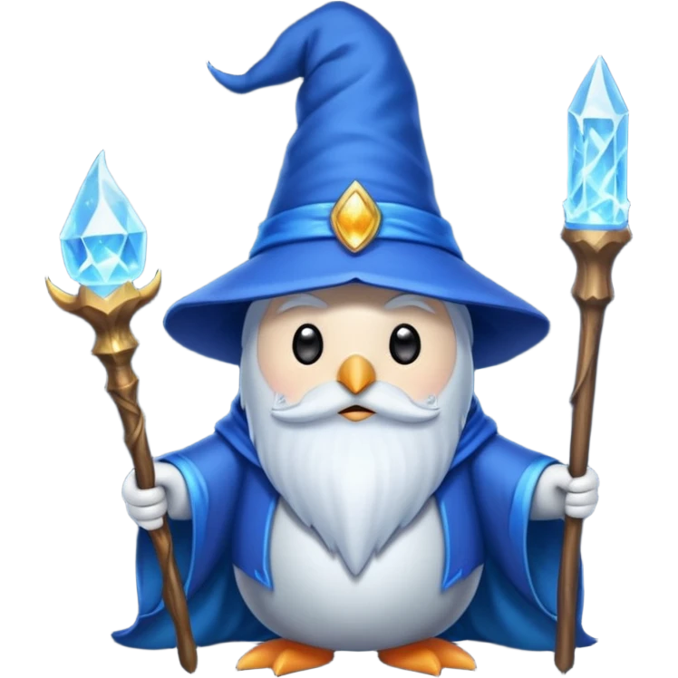 Penguin Wizard emoji